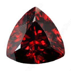 Фианит красный триллион 7х7х7