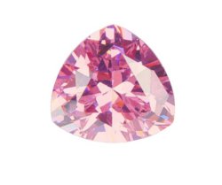 Фианит розовый триллион 7х7х7