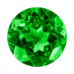 Фианит зеленый круг 1,5