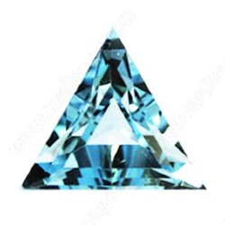 Фианит аквамариновый треугольник 5х5х5