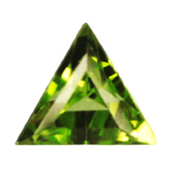 Фианит перидот треугольник 8х8х8