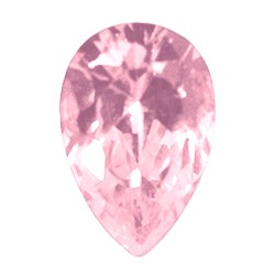 Фианит розовый груша 15х10