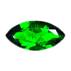 Фианит зеленый маркиз (2) 5х2,5