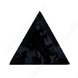 Фианит черный треугольник 5х5х5