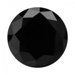 Фианит черный круг 12,0