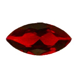 Фианит красный маркиз 16х8