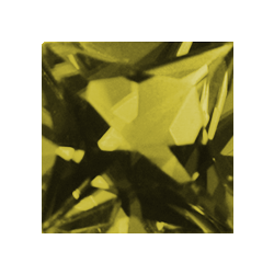 Фианит оливковый квадрат 3,5х3,5