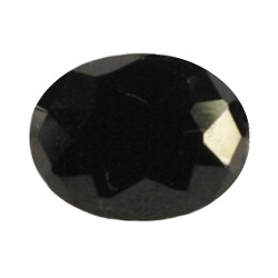 Фианит черный овал 14х12