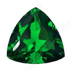 Фианит зеленый триллион 6х6х6