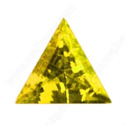 Фианит желтый треугольник 10х10х10