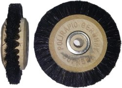 02-803 Щетка волосяная на дер. диске 2-х ряд. Ø60 мм